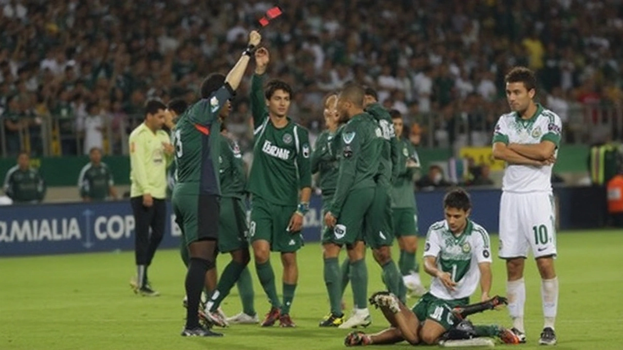 Aníbal Moreno admite erro após expulsão polêmica e eliminação do Palmeiras na Copa do Brasil